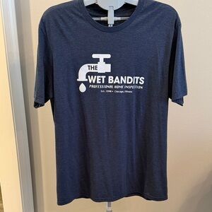 The Wet Bandits Navy Blue Short Sleeve Tee NWOT